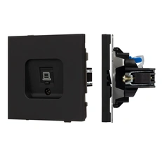 Изображение Компьютерная розетка RJ-45 Cat.6 Arlight TENDO, черный soft-touch 054591