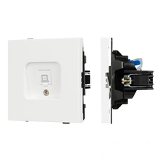 Изображение Компьютерная розетка RJ-45 Cat.6 Arlight TENDO, белый soft-touch 054594